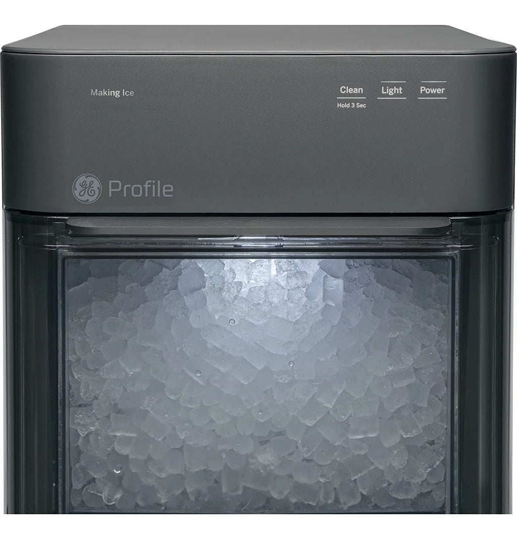 GE Profile Opal 2.0 | Countertop Nugget Ice Maker | Ice Machine with WiFi Connectivity | Smart Home Kitchen Essentials | Black Stainless