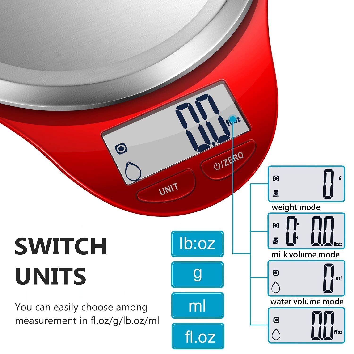 Food Scale,  Kitchen Scales Digital Weight Grams