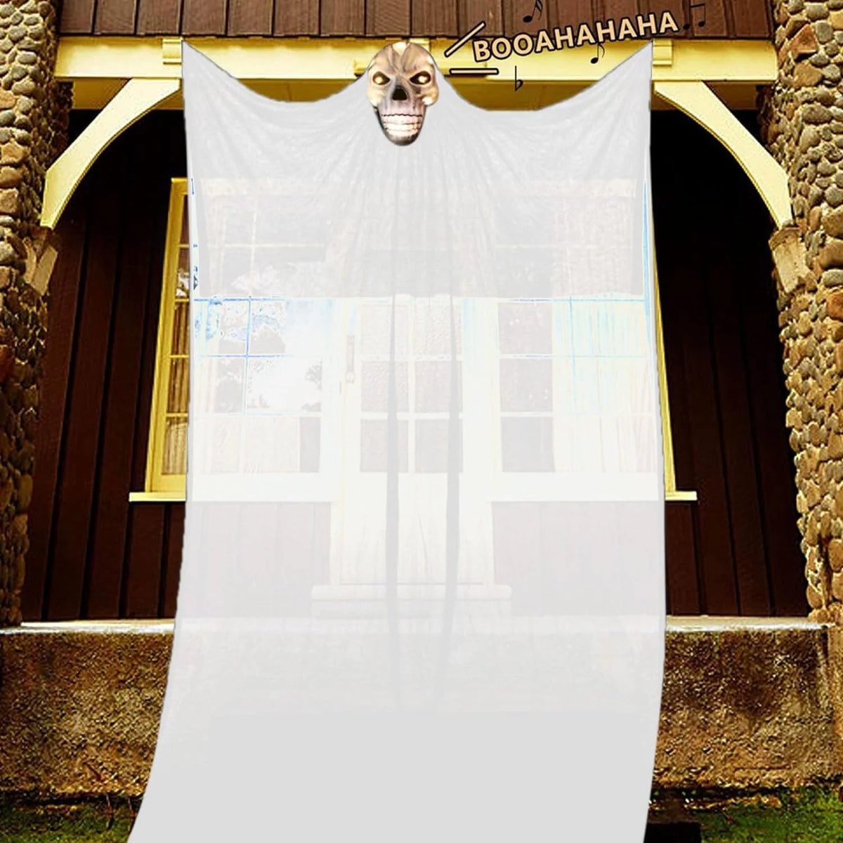 LED horror ghost yarn large hanging ghost light Halloween decoration