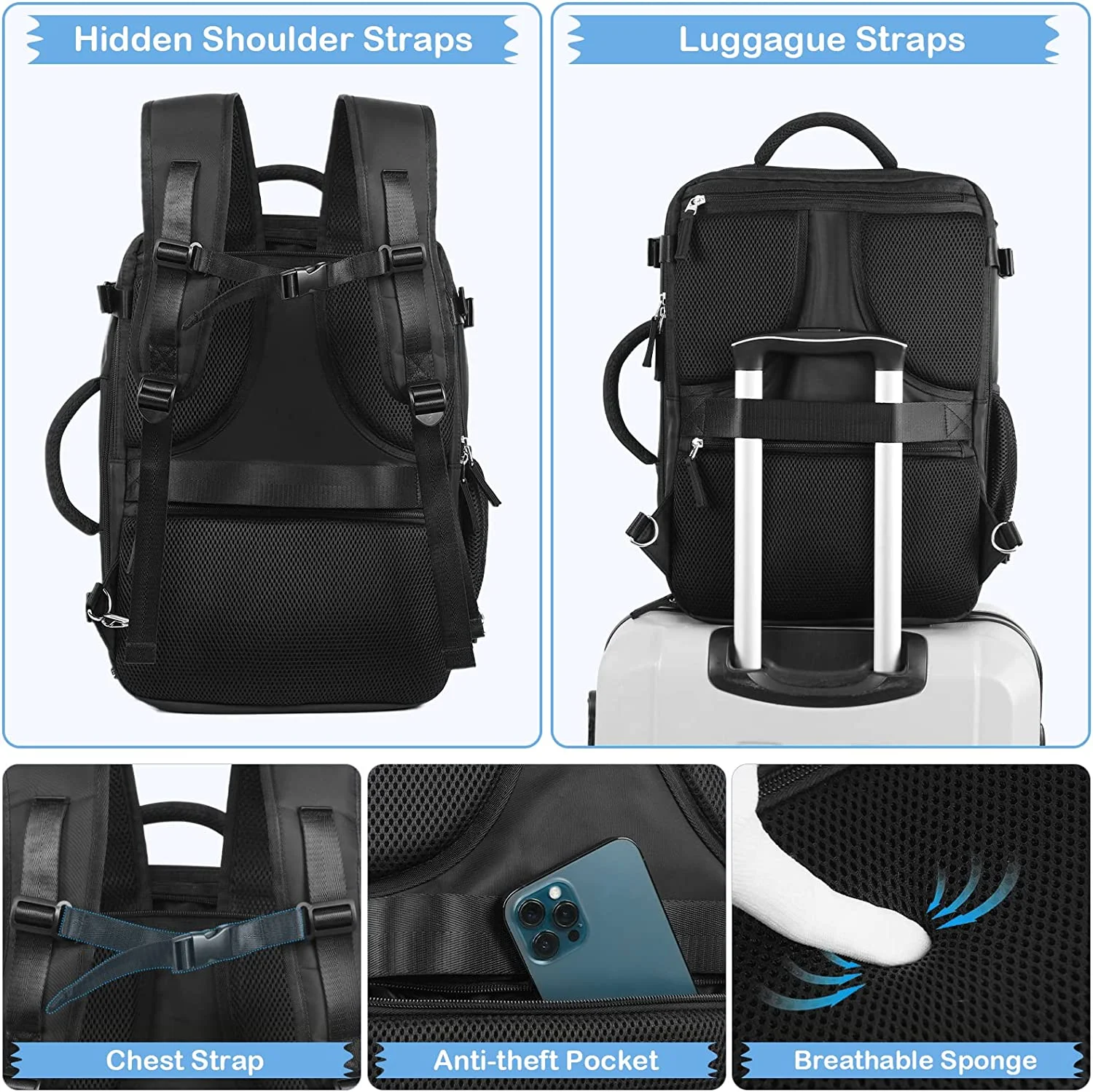 Extra Large Travel Backpack,Carry on Backpack