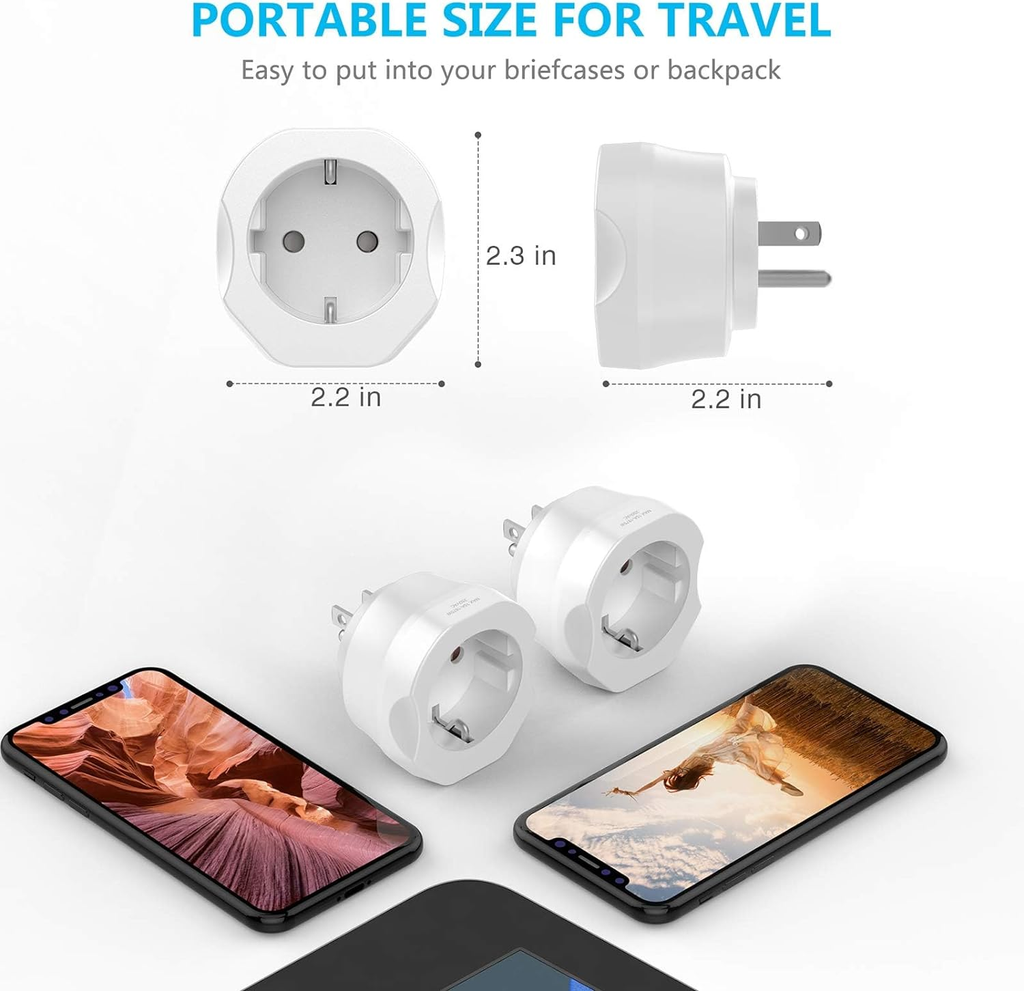 European to US Plug Adapter
