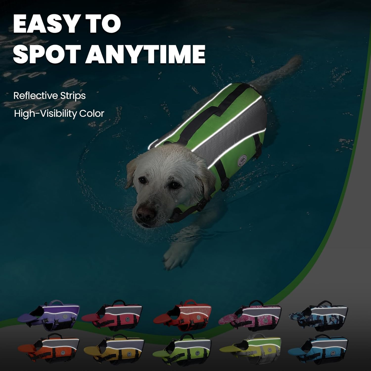 Front Float Dog Life Vest, Dog Life Jacket for Swimming & Boating