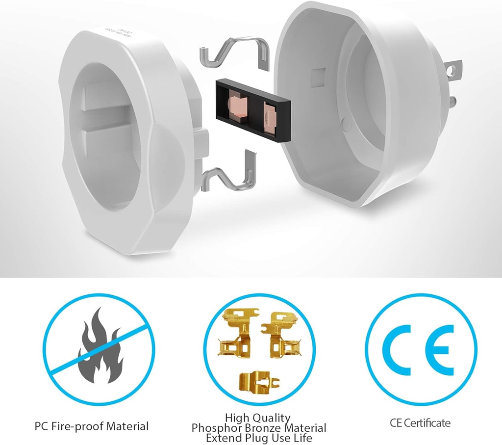 European to US Plug Adapter