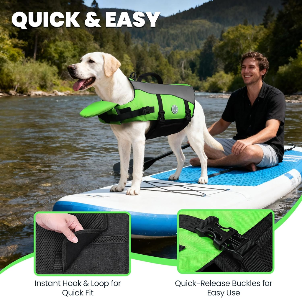 Front Float Dog Life Vest, Dog Life Jacket for Swimming & Boating