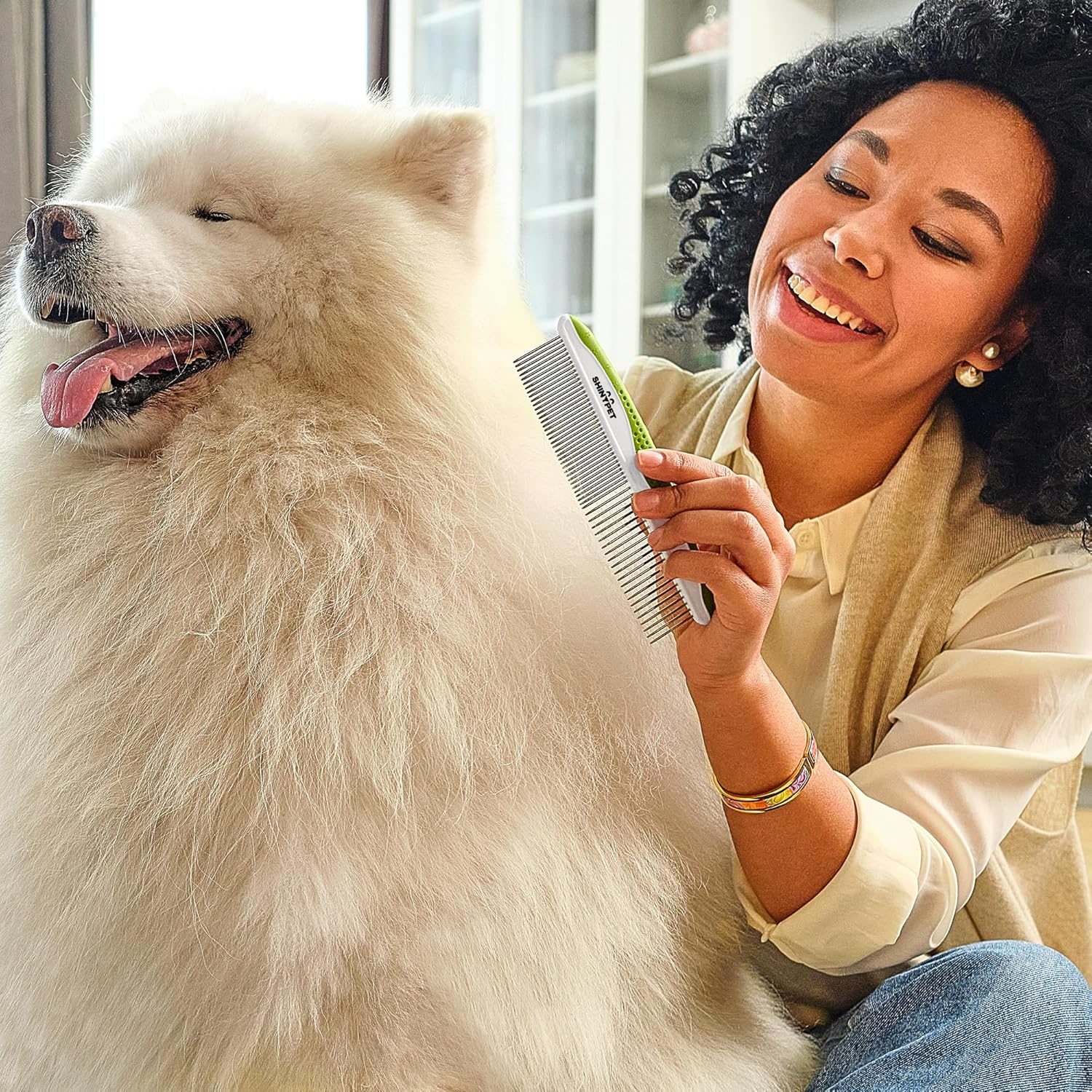 Dog – Cat Comb – Removes Tangles, Knots, and Matted Fur