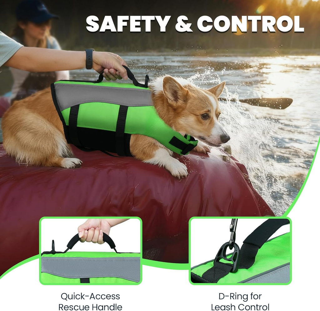Front Float Dog Life Vest, Dog Life Jacket for Swimming & Boating