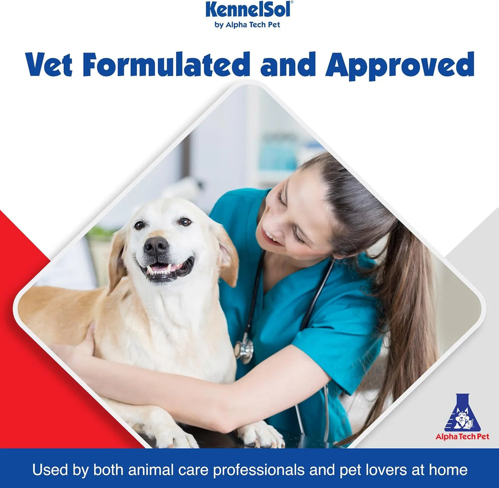 1-Step Kennel Cleaner - EPA Registered Liquid Concentrate Disinfectant and Deodorizer, Effective Against Bacteria and Viruses - 5 Gallons by Alpha Tech Pet