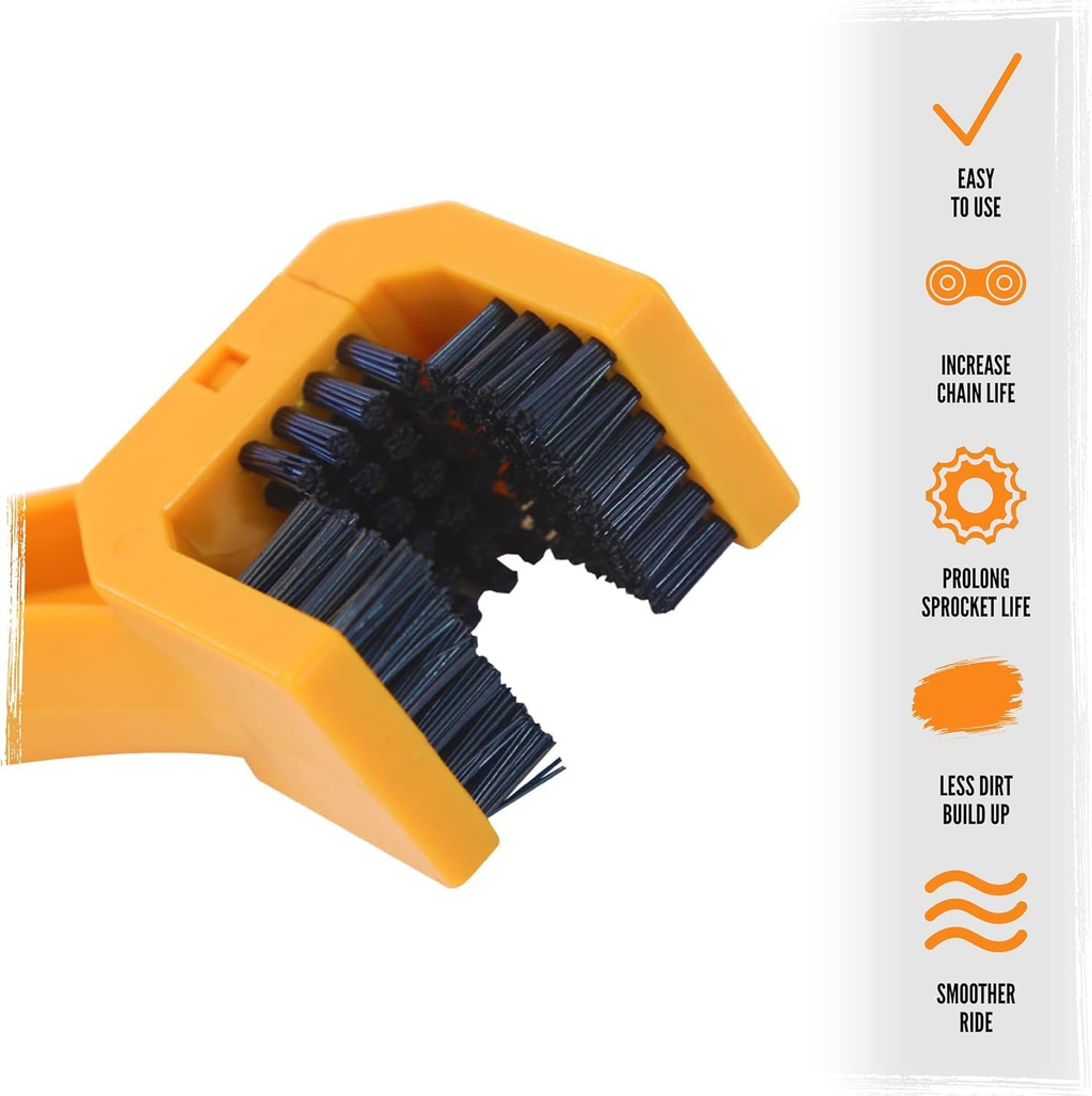 | Premium Bicycle Brush Kit | Suitable for All Road, Mountain & Race Bikes | Bicycle Tools & Accessories | 3 Piece Bicycle Kit